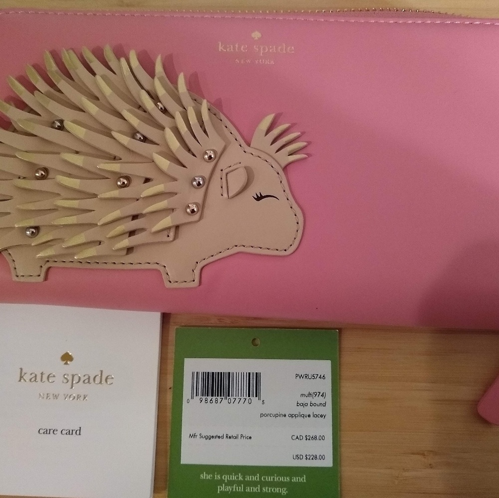 Kate Spade Porcupine Wallet (NWT)